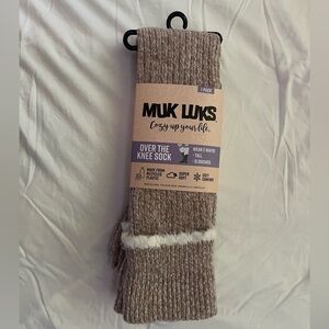 Muk Luks Tan Over the Knee Socks